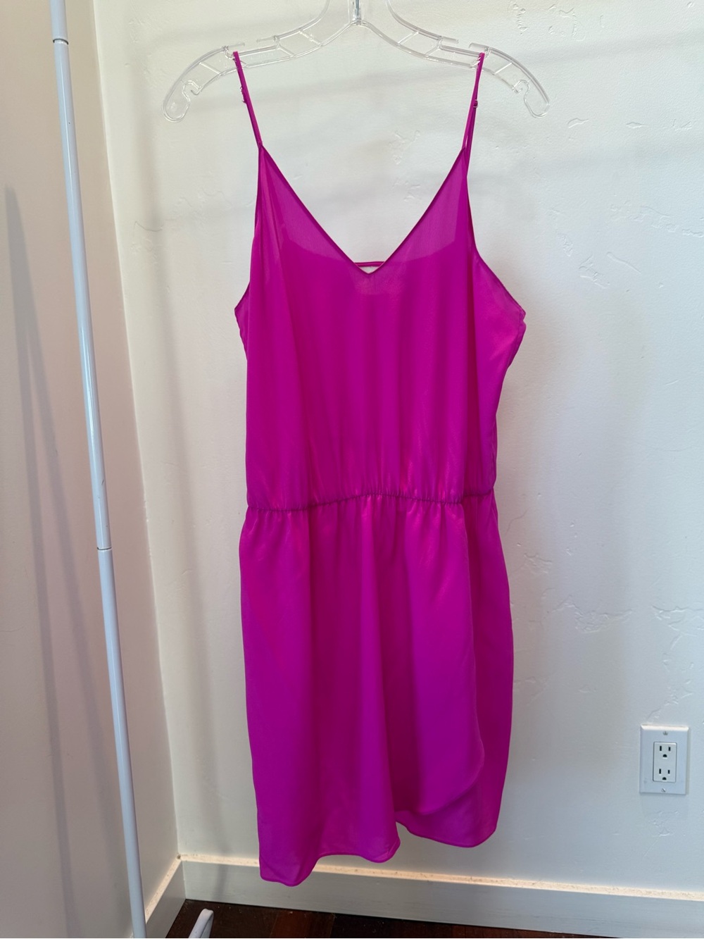 Rory Beca Hot Pink V-Neck Slip Dress